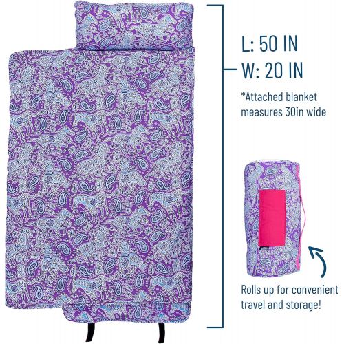  Wildkin Original Nap Mat, Features Built-In Blanket and Pillow, Perfect for Daycare and Preschool or Napping On-the-Go  Fairies