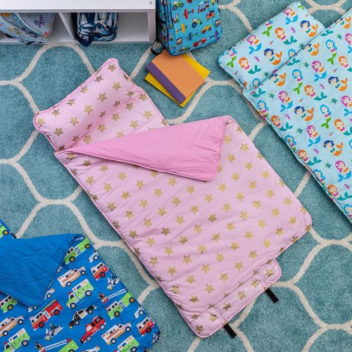  Wildkin Original Nap Mat, Features Built-In Blanket and Pillow, Perfect for Daycare and Preschool or Napping On-the-Go  Fairies