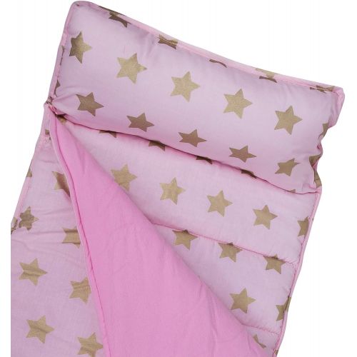  Wildkin Original Nap Mat, Features Built-in Blanket and Pillow, Perfect for Daycare and Preschool or Napping On-The-Go  Stars