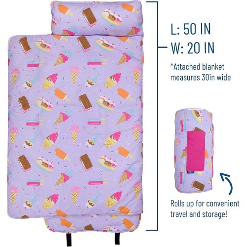  Wildkin Original Nap Mat, Features Built-in Blanket and Pillow, Perfect for Daycare and Preschool or Napping On-The-Go  Stars