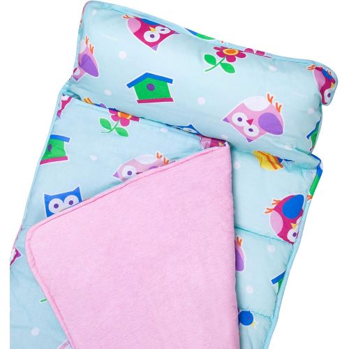  Wildkin Original Nap Mat, Features Built-in Blanket and Pillow, Perfect for Daycare and Preschool or Napping On-The-Go  Stars