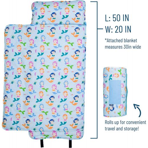  Wildkin Original Nap Mat, Features Built-in Blanket and Pillow, Perfect for Daycare and Preschool or Napping On-The-Go  Stars