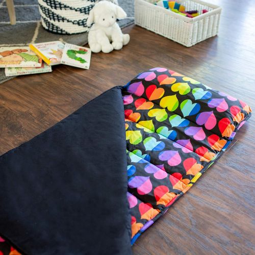  Wildkin Original Nap Mat, Features Built-in Blanket and Pillow, Perfect for Daycare and Preschool or Napping On-The-Go  Stars