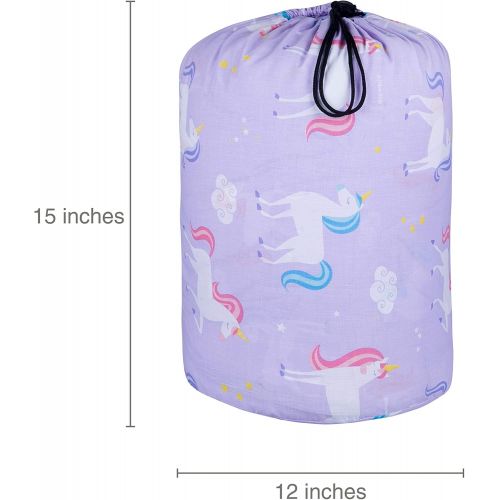  Wildkin Original Sleeping Bag, Features Matching Travel Pillow and Coordinating Storage Bag, Perfect for Sleeping On-The-Go, Olive Kids Design  Unicorn