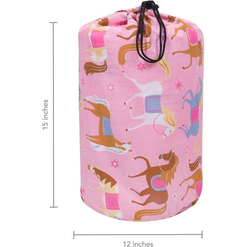  Wildkin Original Sleeping Bag, Features Matching Travel Pillow and Coordinating Storage Bag, Perfect for Sleeping On-The-Go, Olive Kids Design  Unicorn