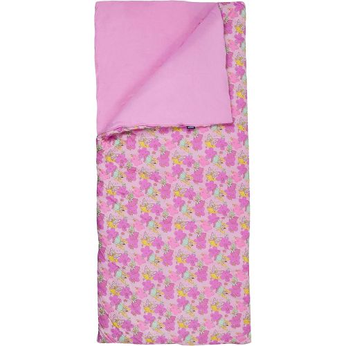  Wildkin Sleeping Bag, Children’s Original Sleeping Bag with Pillowcase and Storage Bag, Premium Cotton & Microfiber Blend Exterior, 100% Cotton Flannel Interior, Ages 5+, Fairies