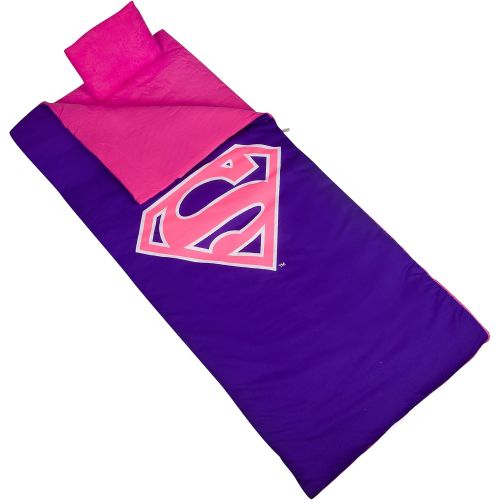  Wildkin Kids Sleeping Bags for Boys and Girls, Perfect Size for Parties, Camping, and Overnight Travel, Cotton Blend Materials Sleeping Bag, Measures 66 x 30 x 1.5 Inches, BPA-free