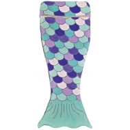 Wildkin iscream Mermaid Tail 74 x 33 Faux Sherpa-Lined Silky Fleece Zippered Sleeping Bag