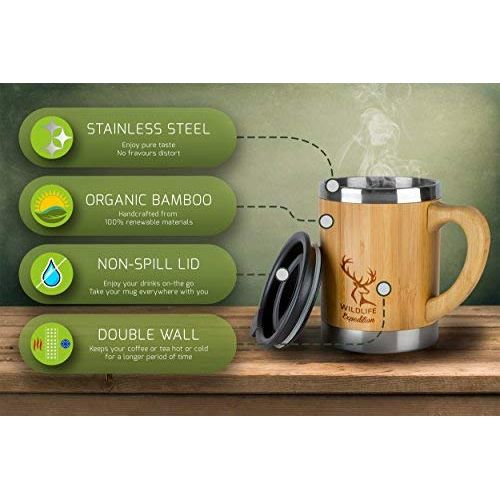  Wildlife Expedition Bamboo MUgs (13.5 Oz)