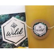 Wildluminescenceco 6 Beeswax Pillar Candle