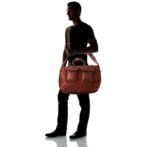  Will Leather Goods Mens Leather Traveler Duffle Bag