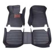 WillMaxMat Custom Car Floor Mats for Lincoln MKX Before 2015 - Tailored Fit, Full Coverage, Waterproof, All Weather(Black and Red Stitching)