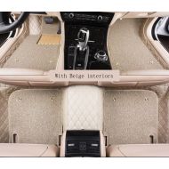 WillMaxMat Custom Car Floor Mats for Cadillac Escalade 6 seat - Detachable Floor Carpets, Tailored Fit, Full Coverage, Waterproof, All Weather(Beige)