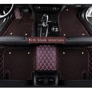 WillMaxMat Custom Car Floor Mats for Jaguar XJ - Detachable Floor Carpets, Tailored Fit, Full Coverage, Waterproof, All Weather(Coffee)