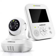 Willcare Baby Monitor with Camera, Remote Pan Tilt, HD Night Vision, Wall Mounted, Two-Way Talk, and 3.5 HD IPS Display, 2nd Camera Available.