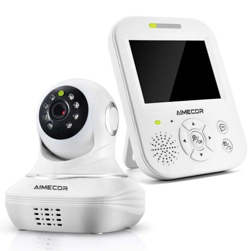  Willcare Baby Monitor with Camera, Remote Pan Tilt, HD Night Vision, Wall Mounted, Two-Way Talk, and 3.5 HD IPS Display, 2nd Camera Available.