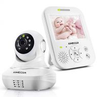 Willcare Video Baby Monitor with Camera, HD Night Vision,Two-Way Talk, Wall Mounted, Remote Pan Tilt Camera and 3.5 HD IPS Display, 2nd Camera Available. (3.5 Monitor+VM301 Camera)