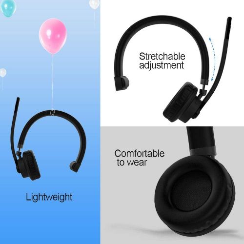  [아마존 핫딜]  [아마존핫딜]Bluetooth Headset with Microphone,Willful M91 Wireless Headset with Noise Cancelling Sound,Comfortable Extra Cushion, Strong BT Signal,Mute Button,Cell Phone Headset for Office Tru