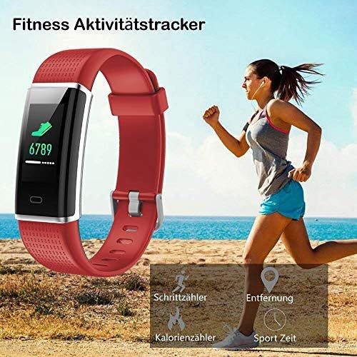  [아마존 핫딜]  [아마존핫딜]Willful Fitness Armband mit Pulsmesser,Wasserdicht IP68 Fitness Tracker Farbbildschirm Fitness Uhr Aktivitatstracker Schrittzahler Uhr Smartwatch Damen Herren Anruf SMS Beachten fue