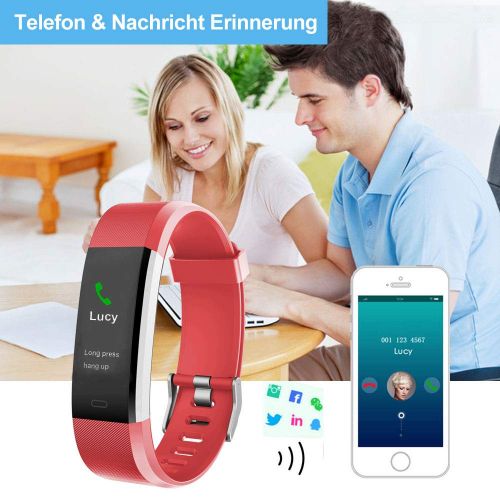  [아마존 핫딜]  [아마존핫딜]Willful Fitness Armband,Wasserdicht IP67 Smartwatch Fitness Tracker Fitness Uhr Pulsuhr Schrittzahler Uhr Damen Herren Aktivitatstracker mit Vibrationsalarm Anruf SMS Willful Fitne