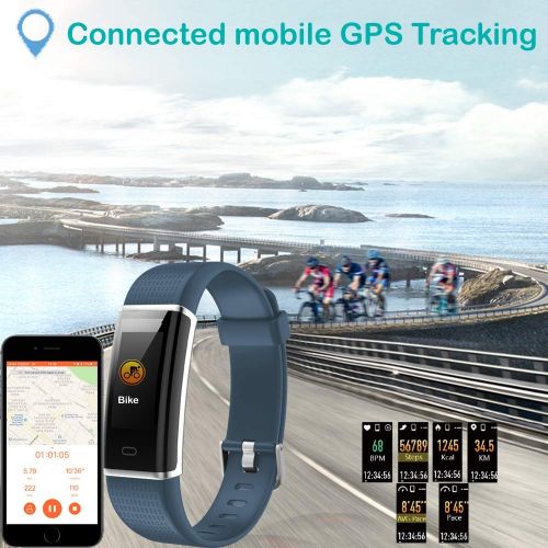  [아마존 핫딜]  [아마존핫딜]Willful Fitness Armband mit Pulsmesser,Wasserdicht IP68 Fitness Tracker Farbbildschirm Fitness Uhr Aktivitatstracker Schrittzahler Uhr Smartwatch Damen Herren Anruf SMS Beachten fue