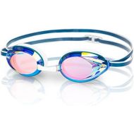 William 337 Schwimmen-Glas-UEberzug widergespiegelte Wasserdichte Glaser fuer Erwachsenen-Sportanti-UVnebel Schutz-Schwimmen-Schutzbrille (Farbe : A)