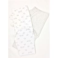 William Carters Carters 2 Pack Cotton Swaddle Blankets (Grey Elephant Print, Medium)