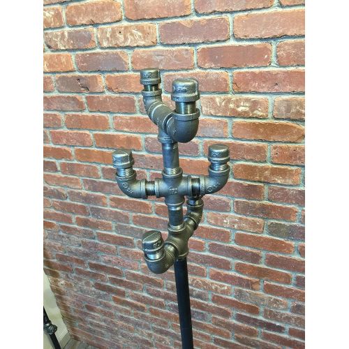  Industrial Pipe Coat Rack by William Roberts Vintage