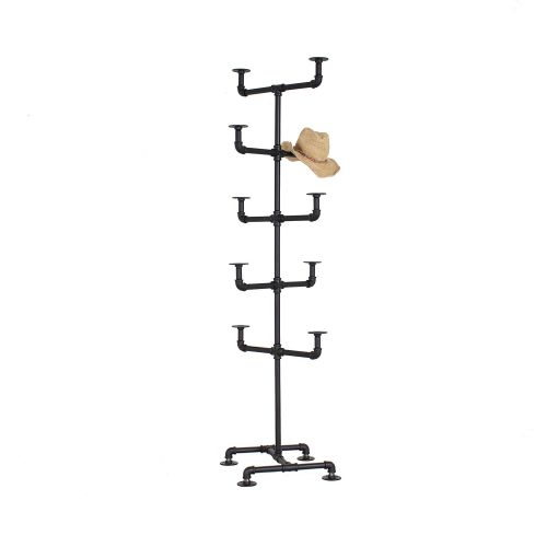  Industrial Pipe Hat Rack Display Stand by William Roberts Vintage