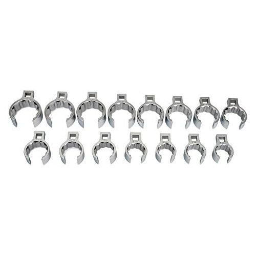  Williams WSSCF-15 Crowfoot Wrench Set with 12-Inch Drive, 15-Piece