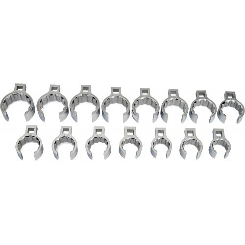  Williams WSSCF-15 Crowfoot Wrench Set with 12-Inch Drive, 15-Piece