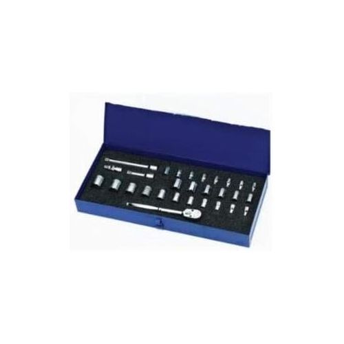  Williams WSMB-29FTB 38 Drive SocketTool Set 12 Point with Tool Box, 29-Piece