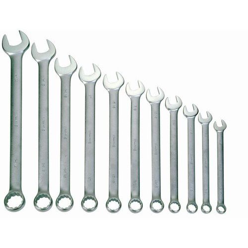  Williams 11019 Combination Tool Set, 1-516-Inch - 2-Inch, Satin Chrome Finish, 11-Piece