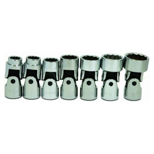  Williams WSB-7U 7-Piece 38-Inch Drive 12 Point Universal Socket Set