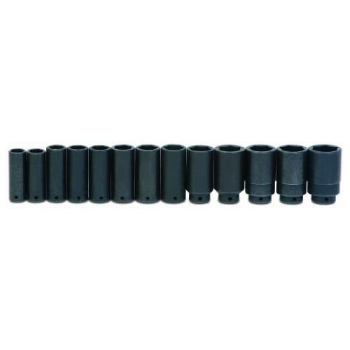  Williams WS-14-19RC 19-Piece 12-Inch Drive Deep 6 Point Impact Socket Set