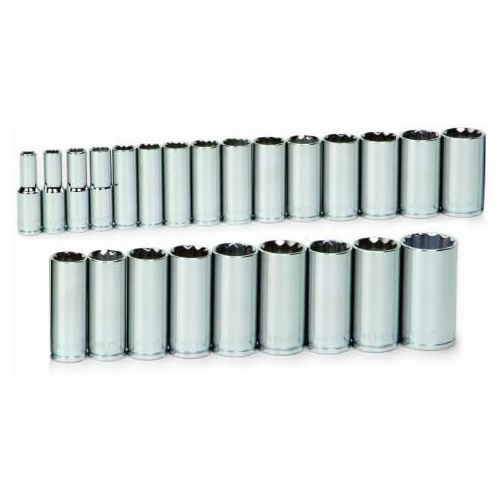  Williams 32949 24-Piece 12-Inch Drive Metric Deep 12 Point Socket Set