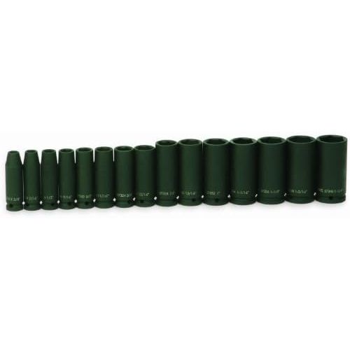  Williams 37908 15-Piece 12-Inch Drive Deep 6 Point Impact Socket Set