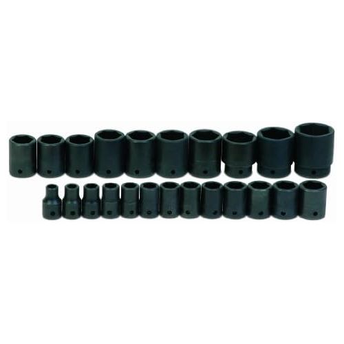  Williams MS-4-23RC 23-Piece 12-Inch Drive Metric Shallow 6 Point Impact Socket Set