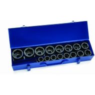 Williams 38901 17-Piece 34-Inch Drive Shallow 6 Point Socket Set
