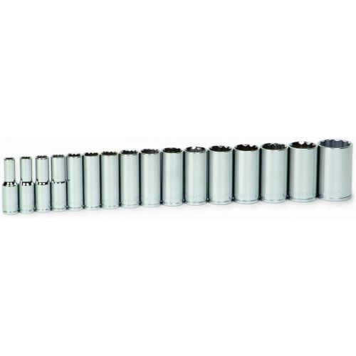  Williams 32928 16-Piece 12-Inch Drive Deep 12 Point Socket Set