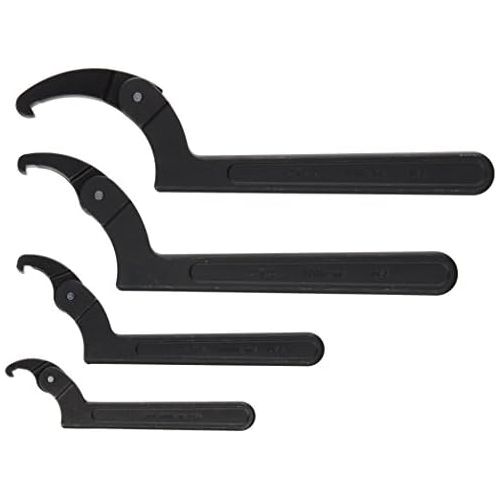  Williams WS-474 4-Piece Adjustable Hook Spanner Wrench Set