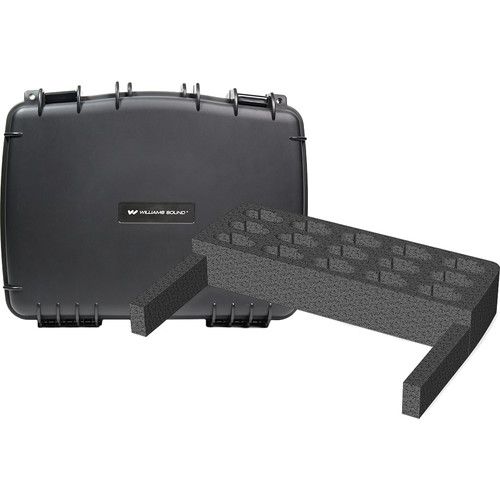  Williams Sound CCS 056 S Water-Resistant Carrying Case with 15-Slot Foam Insert for Personal PA Systems