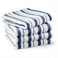 Classic Striped Towels, Set of 4 (Navy)