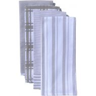 Absorbent Kitchen Terry Towels Multi-Pack, Set of 4 (Drizzle Grey)