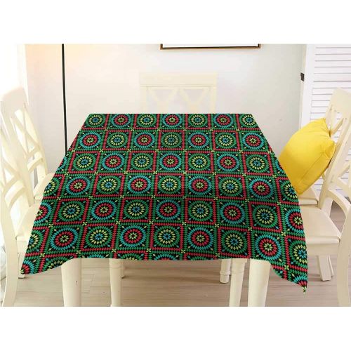  WilliamsDecor Picnic Cloth Adventure,Traveler Woman Sunset Picnic Cloth W 54 x L 54