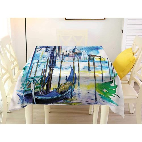  WilliamsDecor Table Cover Landscape,Boho Magical Sunset Picnic Cloth W 54 x L 54