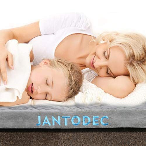  Willpo Jantodec Foam Mattress Floor Mat Certipur-US Portable Sleeping Pad Roll-Up Outdoor Mattress Twin Size Topper with Removable Waterproof Cover for Sleepover/Travel/Camping in Tent