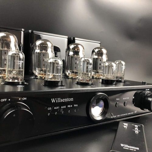  Willsenton R8 KT88/EL34 x4 Tube Integrated AMP Power Amplifier Headphone (Black)