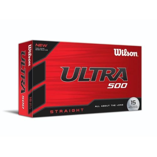 윌슨 Wilson Ionomer Ultra 500 Straight Golf Ball (15-Pack)