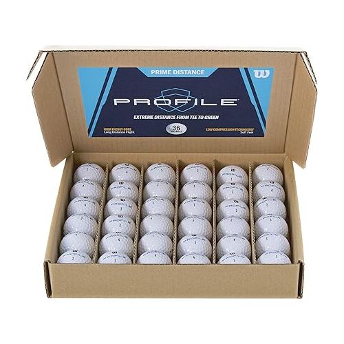 윌슨 WILSON Profile Distance Golf Ball 36 pack